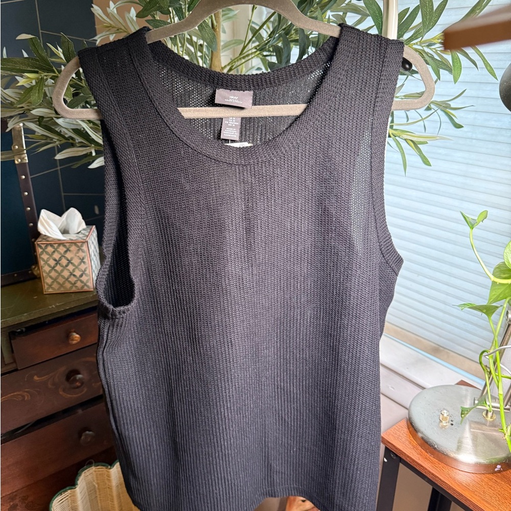 H&M Black Ribbed Tank Top